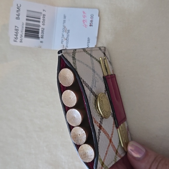 Coach Golf Tee Set Card case - Picture 2 of 3